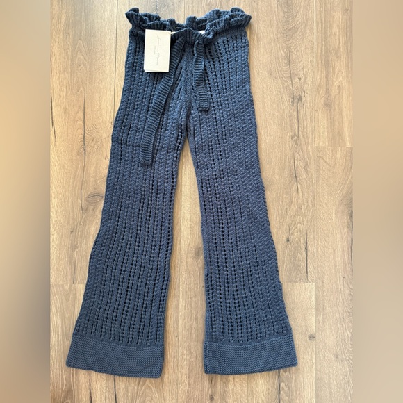NWT Savannah Morrow Oak Organic Knitted Cotton Pant in Indigo Blue Size XXS - Picture 8 of 14